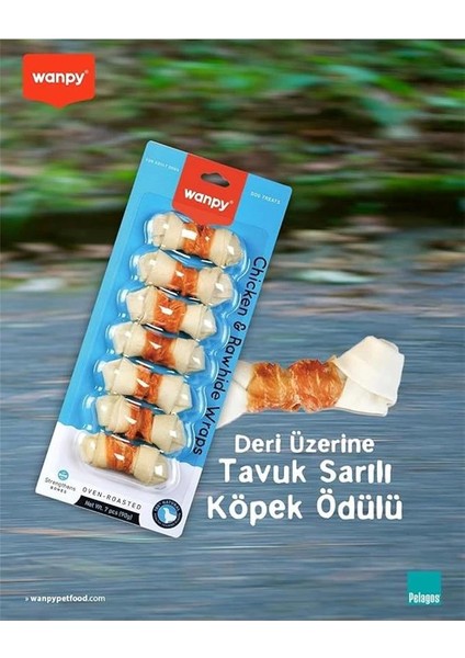 Tavuk Sargılı 7'li Çiğneme Kemiği 90 gr Köpek Ödülü (7 x 90 Gr) fiyatları