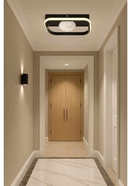 ESSLİGHT MARS 25 CM LED AVİZE 3 RENK IŞIK MODLU (BEYAZ SARI GÜN IŞIĞI) MODERN DEKORATİF AYDINLATMA