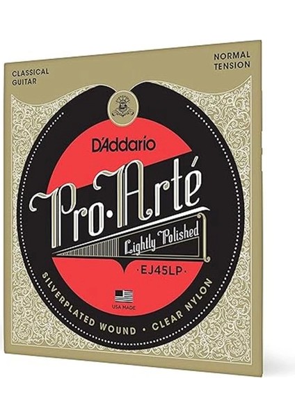 EJ45LP Klasik Gitar Tel Seti, Pro-Arte, Lightly Polished