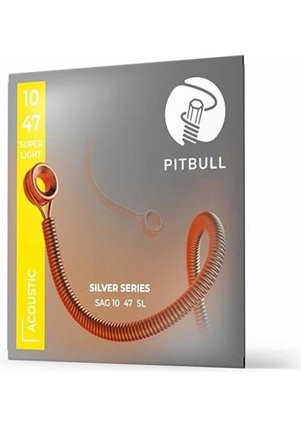 Strings Silver Series Sag 10-47 Sl Takım Tel Akustik Gitar Teli 010-047