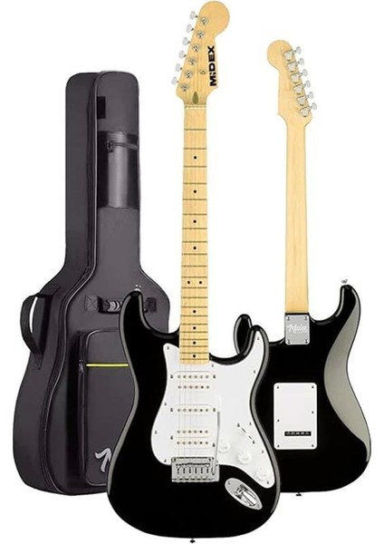 RPH-40WB-30AMP Siyah Beyaz 30W Amfili Elektro Gitar Seti Hsh Manyetik Maple Klavye Üst Kalite modelleri