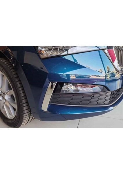 Skoda Scala Uyumlu Sis Far Kaşı 2 Parça 2020 Üzeri Paslanmaz Krom fiyatları