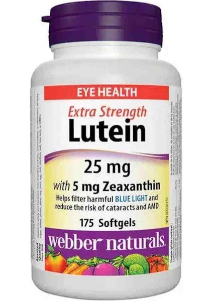 Lutein 25 Mg With 5mg ZEAXANTHIN-175 Softgels