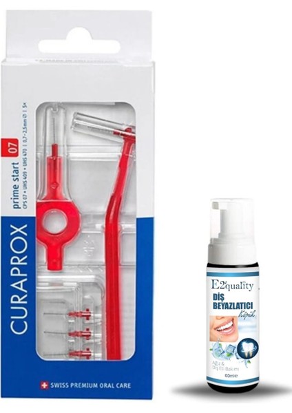Curaprox Cps 07 Prime Arayüz Fırçası + Diş Beyazlatıcı Köpük Hediye