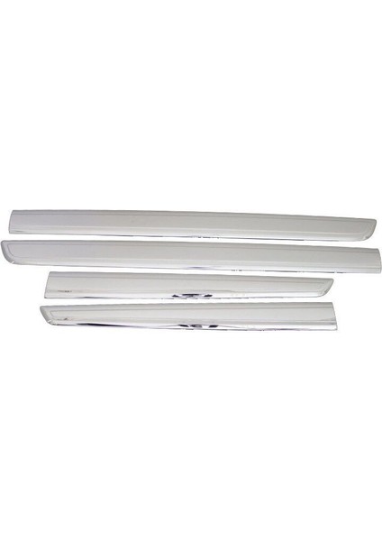 Renault Kangoo 2 Uyumlu Yan Kapı Çıtası Dar Model 4 Parça 2008-2011 Paslanmaz Krom