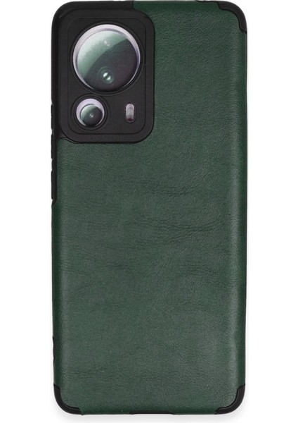 Xiaomi Mi 13 Lite Kılıf Loop Deri Silikon - YEŞIL-(5796)