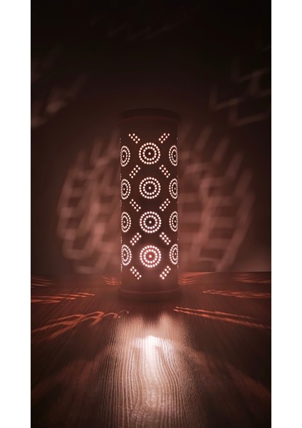 Dekoratif Masa Lambası Pvc Yuvarlak 360 Derece Aydınlatma