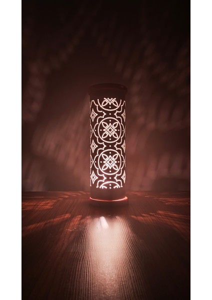 Dekoratif Masa Lambası Pvc Yuvarlak 360 Derece Aydınlatma