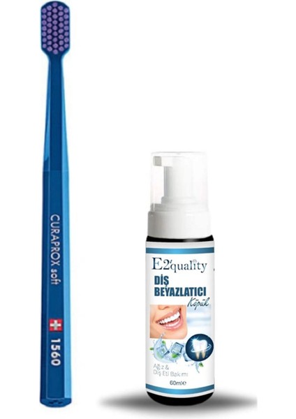 Curaprox Cs 1560 Soft Diş Fırçası + Diş Beyazlatıcı Köpük Hediye