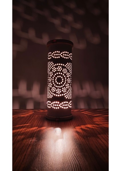 Dekoratif Masa Lambası Pvc Yuvarlak 360 Derece Aydınlatma