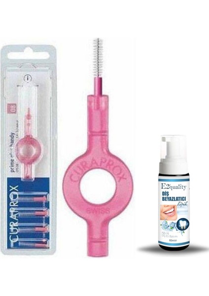 Curaprox Cps 08 Prime Start Arayüz Fırçası + Diş Beyazlatıcı Köpük Hediye