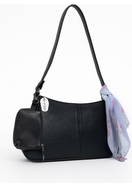 Hakiki Deri Kadın Fularlı Cüzdanlı Fermuarlı Gondol El ve Omuz Çantası modelleri