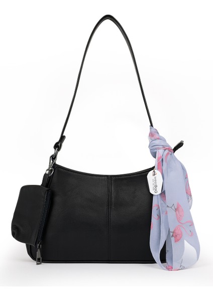 Hakiki Deri Kadın Fularlı Cüzdanlı Fermuarlı Gondol El ve Omuz Çantası fırsatları