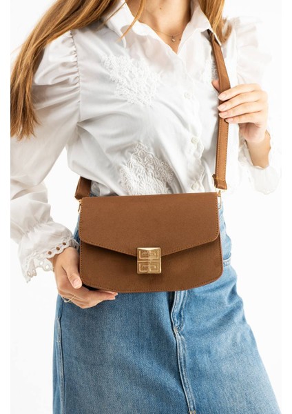 Kadın Süet Omuz Çantası