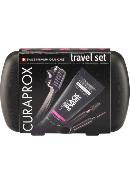 Curaprox Black Is White Travel (Seyahat) Seti 1 Paket