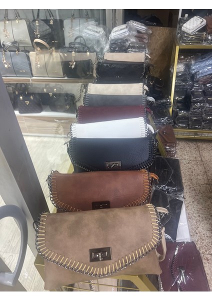 Krem Tek Gözlü Kadın El ve Omuz Çantası indirimleri