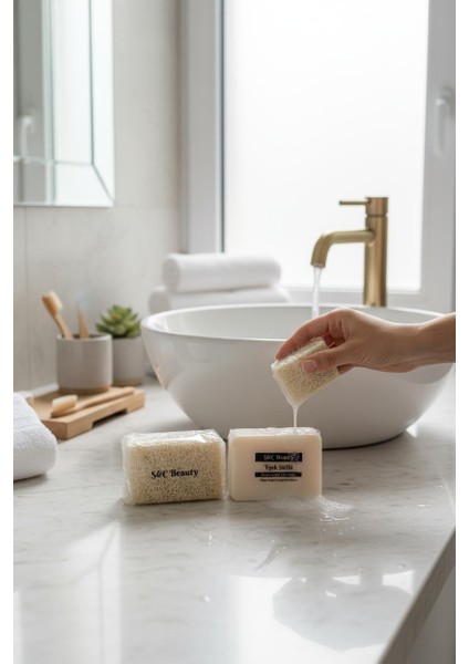 Doğal Kabak Lifli Eşek Sütlü Sabun Tüm Ciltler İçin 120 gr Renksiz Doğal İçerik indirimleri