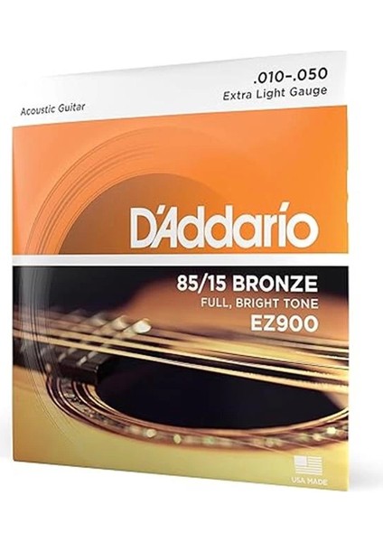 D'addario EZ900 85/15 Bronze Akustik Gitar Teli (10-50) indirimleri