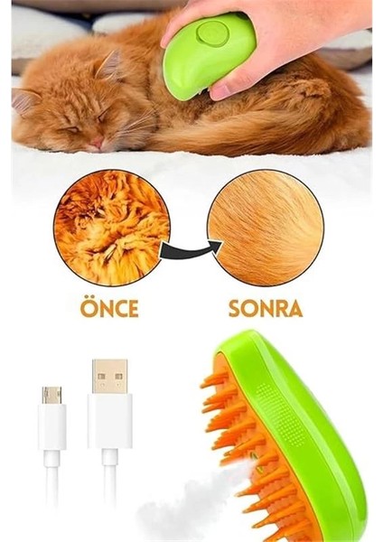 ® 4'lü Kedi Köpek Tarağı Seti Buharlı Kedi Köpek Tarama Eldiveni Basmalı Otomatik Tarak Bit Pire fiyatları