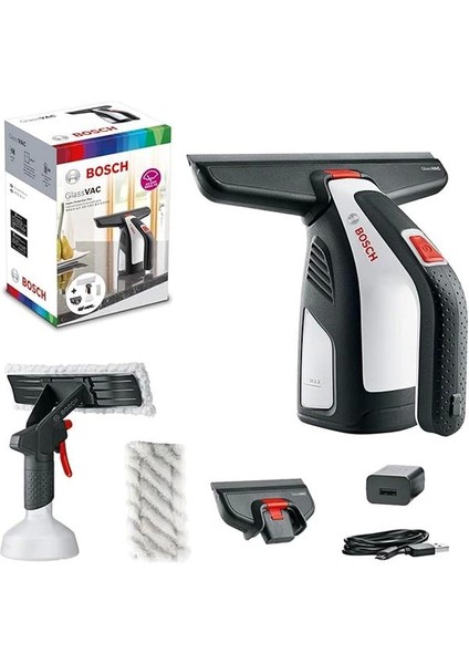 Home And Garden Akülü Pencere Temizleyici, Glassvac Cam Temizleyici, Premium Paket, Pencere