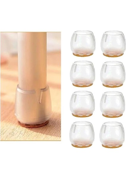 Sandalye Pabucu,masa,koltuk,tabure Ayak Kılıfı 8 Adet (Small)