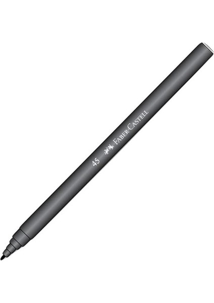 Faber-Castell Iğne Uçlu Keçeli Kalem Seti, 10’lu, Siyah Renk, Havalandırmalı Kapak, Kağıt ve Karton modelleri