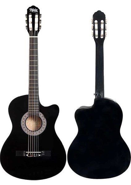 CG-395BK Siyah Klasik Gitar 4/4 Sap Ayarlı Kesik Kasa Full Set (Çanta Askı Tuner Metod Pena) fırsatları