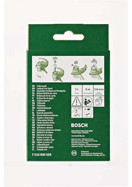 Misina Makarası Easygrasscut (Uzunluk: 4 M, Kalınlık: 1,6 Mm, Akülü Kenar Kesme Makinesi