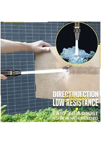 Yüksek Basınçlı Hortum Ucu, Tazyikli Araba Yıkama Su Tabancası, Çok Amaçlı Bahçe Hortum Ucu