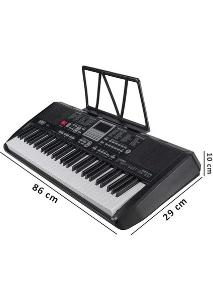 PS-1800BK-H 61 Tuşlu Kaliteli Org Dijital Ekranlı Kulaklık Çanta Notalık Adaptör Sticker indirimleri