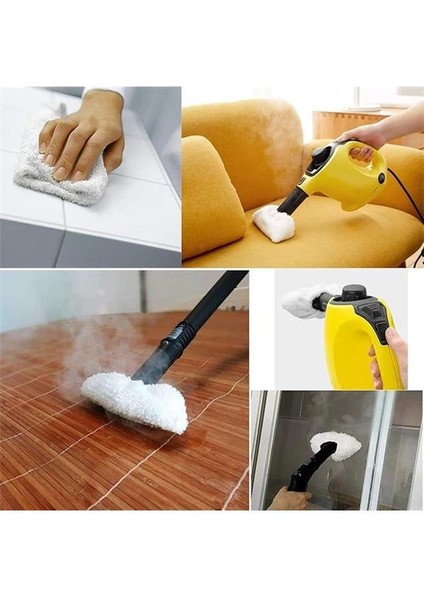 Karcher Sc Serisi Için Cam Silme Aparatı ve Mikrofiber Bez Seti 3'lü, Sc1 Sc2 Sc3 Sc Sc5 fiyatları