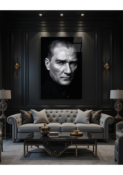 Başkomutanın Hatırası - Mustafa Kemal Atatürk Cam Tablo fiyatları