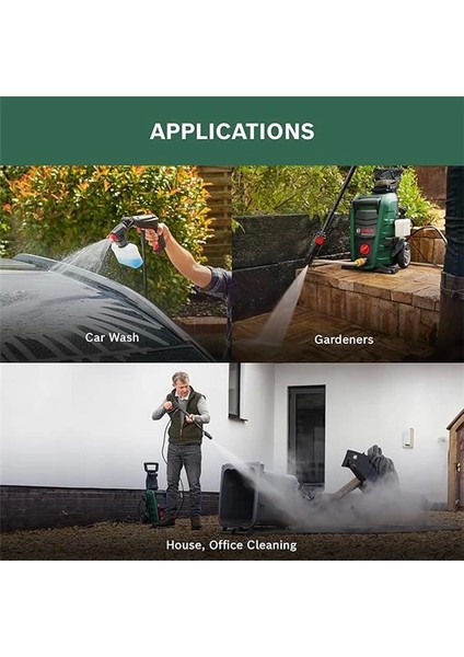 Home And Garden Yüksek Basınçlı Yıkamalar Için 6 Metre Hortum Uzatması (160 Bar'a Kadar Olan