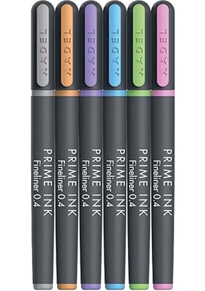 Prime Ink Fineliner 6'lı Pastel Klasik Ince Uçlu Kalem fırsatları