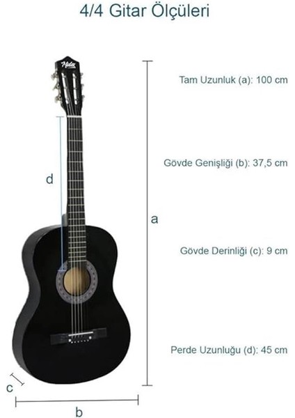 CG-270BK Siyah Klasik Gitar 4/4 Yetişkin Boy Sap Ayarlı Full Set modelleri