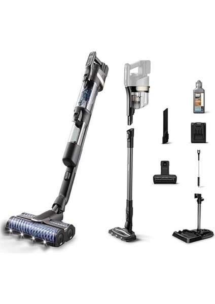 Aqua Trio 9000 Serisi Islak&kuru Dikey Süpürge, Tek Süpürge 3 Işlem, Otomatik Temizlik, LED