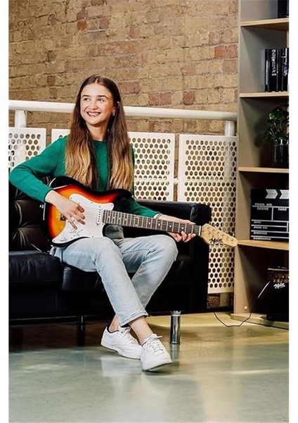 CEG-36SB 8-12 Yaş Çocuklar Için Amfili Full 3/4 36 Inç Elektro Gitar Seti Sunburs modelleri