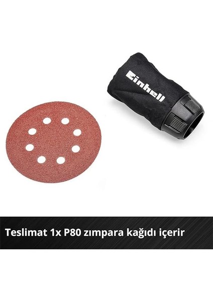 Te-Rs 18 Li - Solo, Akülü Eksantrik Zımpara, Siyah/kırmızı