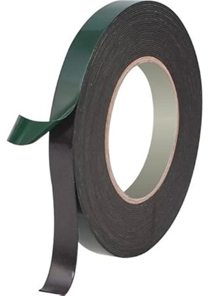 Çift Taraflı Köpük Bant Eva Montaj Bandı 18 mm x 10 Metre, Yeşil/siyah fırsatları