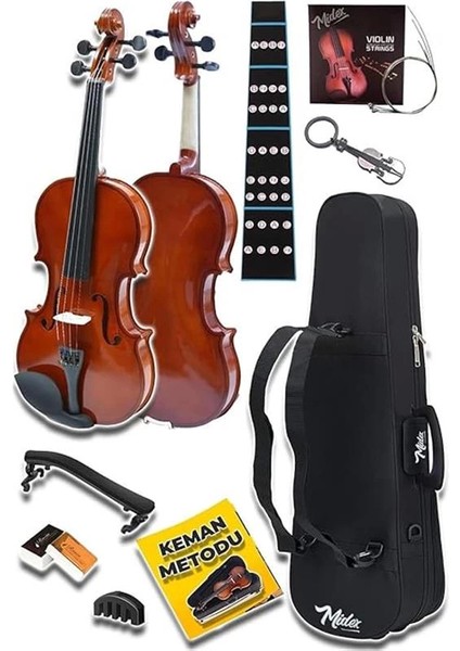 CVL-741-TYS Profesyonel 1/4 Çocuk Kemanı Seti 6-8 Yaş (Yastık Tel Çanta Yay Susturucu Reçine) fiyatları