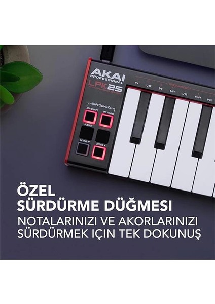 LPK25 - USB Mıdı Klavye Controller Mac ve Pc Için Arpejatör ve Müzik Prodüksiyonu indirimleri