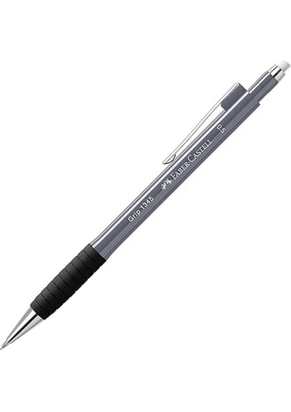 Faber-Castell Grip 1345/47 Versatil Kalem, 0.5 Mm, Gri, Ergonomik Tutuş, Yaylı Uç, Uzun Silgi fırsatları