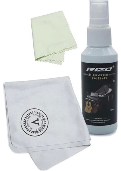 Midex T12-T13 Set Ahşap Enstrümanlar Için Özel Temizlik Bezi ve Sprey