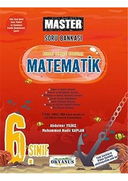 Okyanus 6.sınıf Master Matematik Soru Bankası modelleri