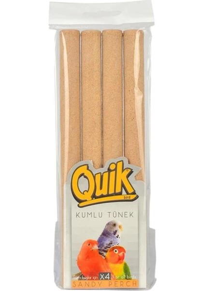 Kuşlar Için Kumlu Tünek 4'lü Paket