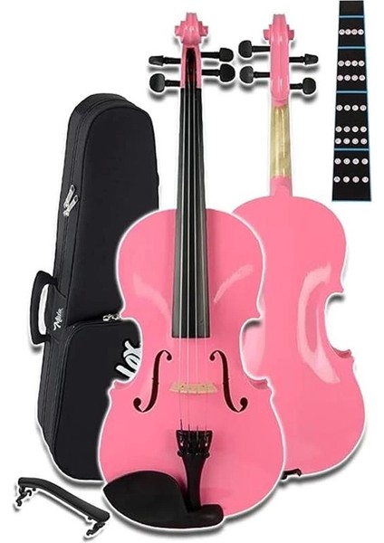 HGA44PİNK-TYS Pembe 4/4 Tam Boy Keman Seti (Yetişkinler Için) fırsatları