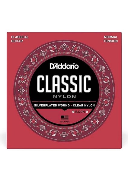 D'addario EJ27N 4/4 Normal Tension Klasik Gitar Teli fiyatları