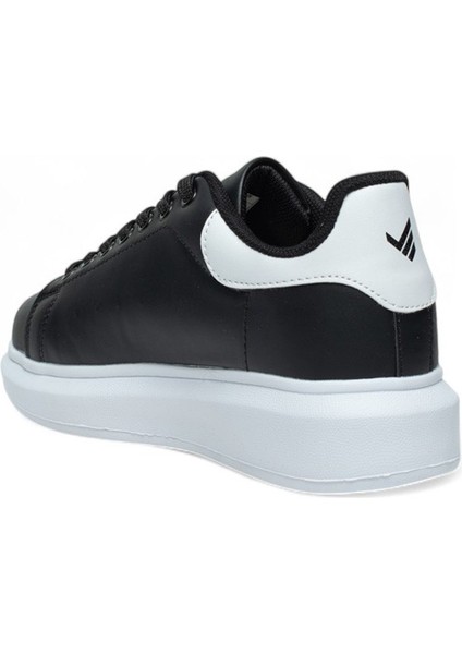 Siyah-Beyaz Kalın Taban Günlük Bağcıklı Erkek Sneaker Ayakkabı modelleri