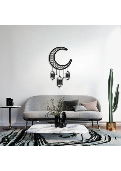 Hilal Motifli Dekoratif Metal Tablo indirimleri
