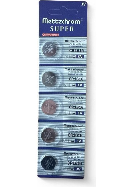 Süper CR1616 Pil Lithium Pil 5li Cr 1616 Kumanda Pili